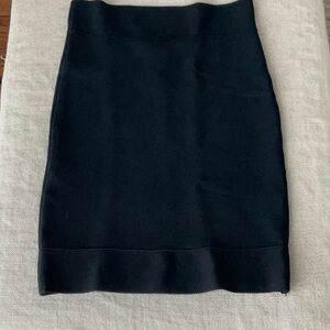 BCBGMaxAzria Black Mini Pencil Skirt for Work